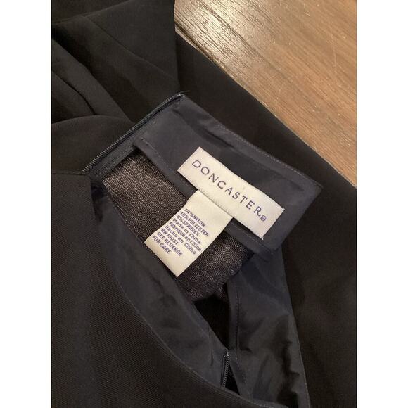 Doncaster Black Mini Shift Dress 3/4 Sleeve Formal Business Office Classic 14 - Picture 7 of 16